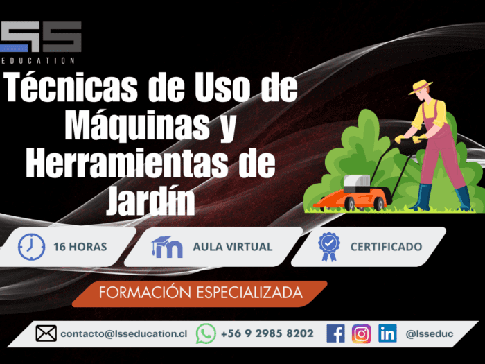 Técnicas de uso de máquinas y herramientas de jardín